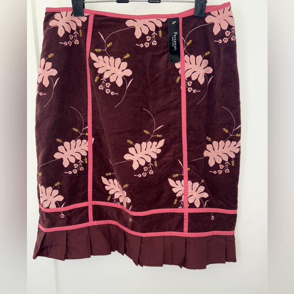 NWT vintage Persaman New York corduroy pencil skirt sz 10